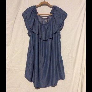 Denim look dress